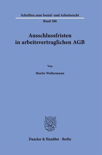 Ausschlussfristen - , in